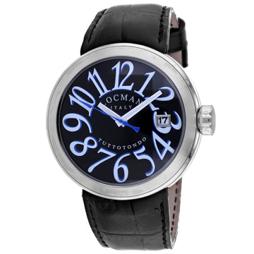 Locman Men's Tuttotondo Black Dial Watch - 341BKWHBK by Balec Group